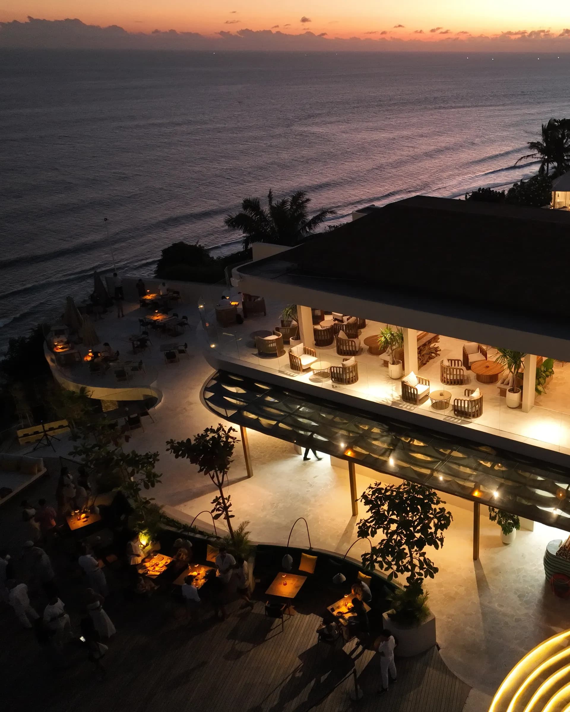 Kokoon ocean-view restaurant at Vanara Resort and Spa in Uluwatu