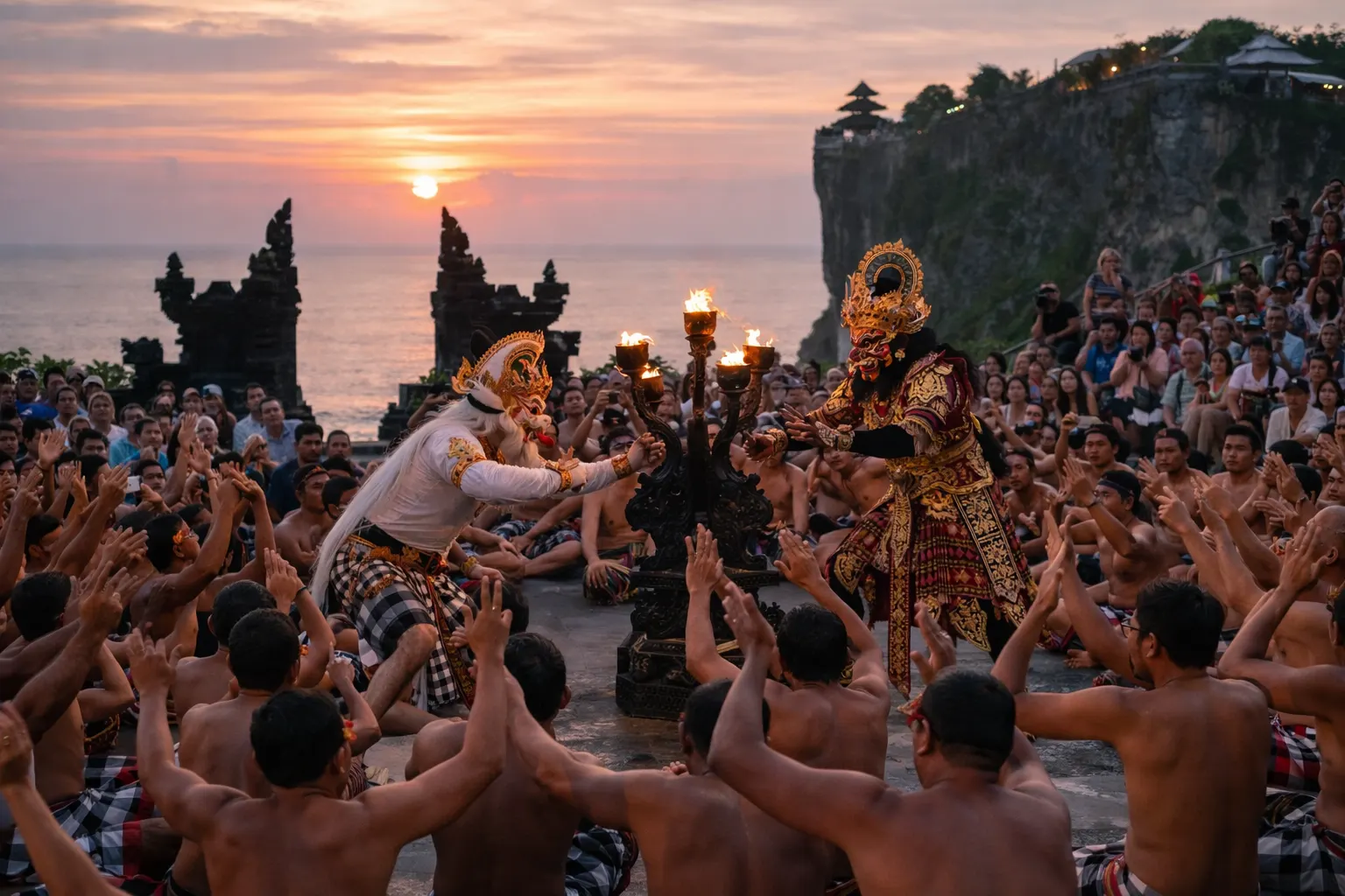 Templo de Uluwatu y danza Kecak