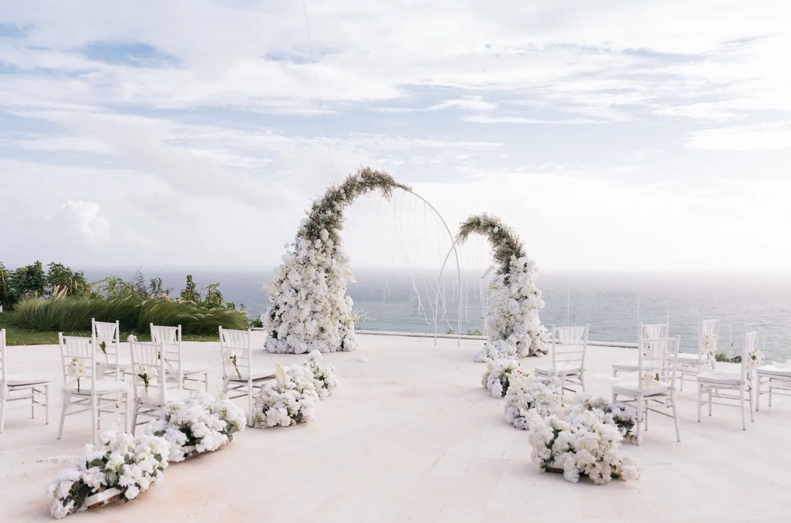 Cliff Terrace East ceremony setting